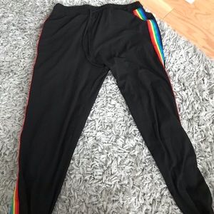 Rainbow joggers